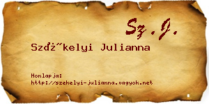Székelyi Julianna névjegykártya