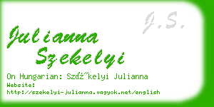 julianna szekelyi business card